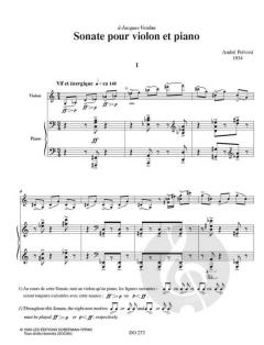 Sonate von A. Prevost 