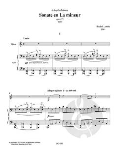 Sonate op. 23 von Rachel Laurin 