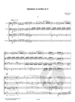 Quatuor à cordes no. 1 von A. Prevost 