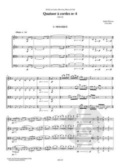 Quatuor à cordes no. 4 von A. Prevost 