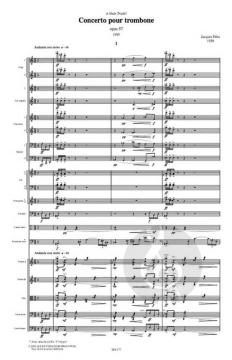 Concerto for trombone op. 57 von Jacques Hétu 