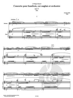 Concerto pour hautbois, cor anglais et orch op 72 von Jacques Hétu 