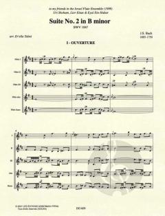Suite No. 2 in B minor BWV 1067 von Johann Sebastian Bach 
