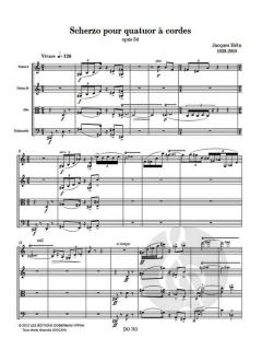 Scherzo pour quatuor à cordes op. 54 von Jacques Hétu 