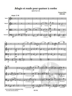 Adagio et rondo pour quatuor à cordes, op 3 no1A von Jacques Hétu 