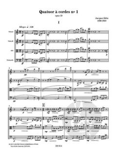 Quatuor à cordes no 1 op. 19 von Jacques Hétu 