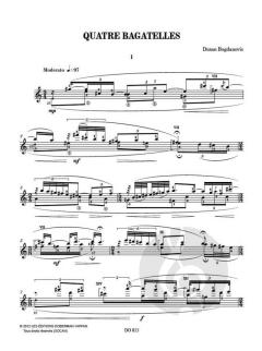 Quatre bagatelles von Dusan Bogdanovic 