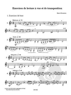 Exercices de lecture à vue et de transposition von Marcel Samuel-Rousseau 