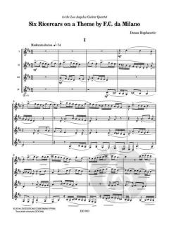 Six Ricercars on a Theme by F.C. da Milano von Dusan Bogdanovic 
