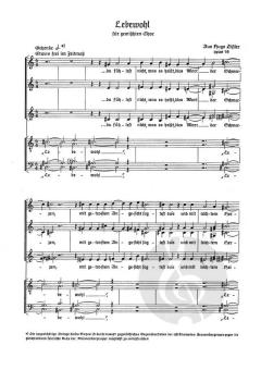 Lebewohl von Hugo Distler (Download) 