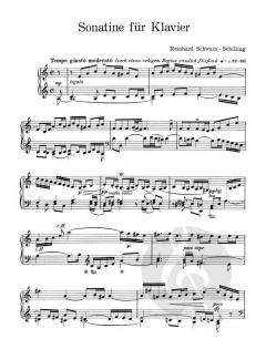 Sonatine für Klavier von Reinhard Schwarz-Schilling im Alle Noten Shop kaufen