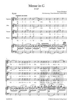 Messe G-Dur D 167 von Franz Schubert 