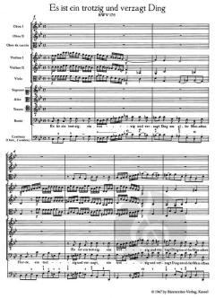 Es ist ein trotzig und verzagt Ding BWV 176 von Johann Sebastian Bach (Download) 