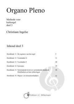 Organo Pleno, Methode Voor Kerkorgel Deel 3 von Christiaan Ingelse 
