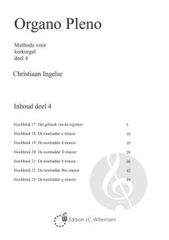 Organo Pleno, Methode Voor Kerkorgel Deel 4 von Christiaan Ingelse 
