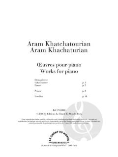Oeuvres pour Piano von Aram Khatschaturian 