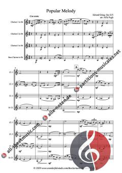 Popular Melody & Elves' Dance von Edvard Grieg 