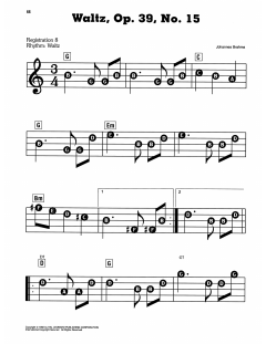 Waltz, Op. 39, No. 15 von Johannes Brahms (Download) 