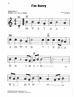 I'm Sorry von John Denver (Download) 