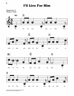 I'll Live For Him von Ralph E. Hudson (Download) 