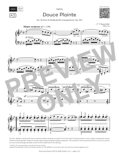 Douce Plainte von Johann Friedrich Burgmüller (Download) 