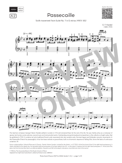 Passacaille von George Frideric Handel (Download) 