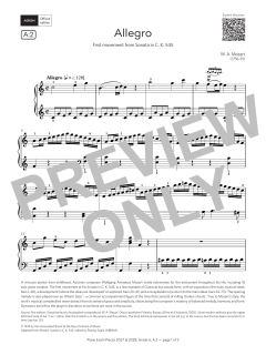 Allegro von Wolfgang Amadeus Mozart (Download) 