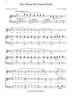 Now Sleeps The Crimson Petal von Harry Thacker Burleigh (Download) 