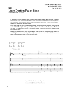 Little Darling Pal Of Mine von The Carter Family (Download) 