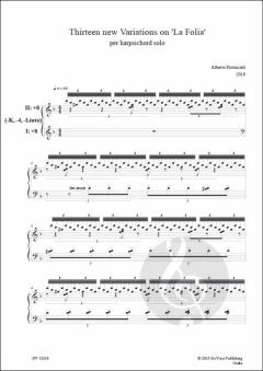 13 new Variations on "La Folia" von Alberto Firrincieli 