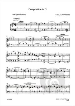 Sonata in D major 'Biamonti 213' von Ludwig van Beethoven 
