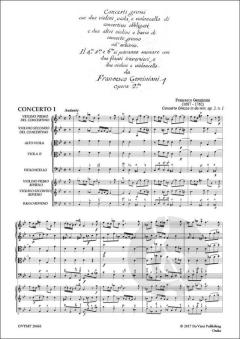 Concerti Grossi op. 2 von Francesco Geminiani 