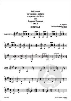 6 Sonate von Niccolò Paganini 