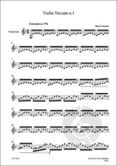 3 Violin Toccatas von Marco Cascone 