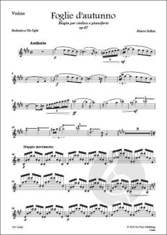 Foglie d'autunno, Elegy op. 47 von Marco Sollini 