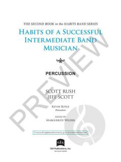 Habits of a Successful Intermediate Band Musician von Scott Rush 