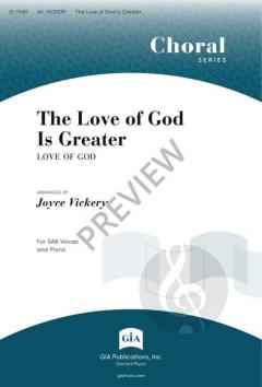 The Love of God Is Greater von Frederick H. Lehman 