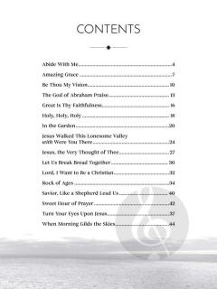 Peaceful Hymns for Piano Solo 