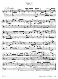 Französische Suiten BWV 812-817 von Johann Sebastian Bach 