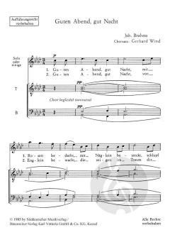 Guten Abend, gut Nacht von Johannes Brahms (Download) 