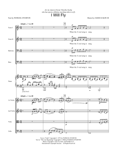 I Will Fly (String Quartet) von James Granville Eakin (Download) 