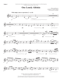 One Lonely Alleluia von Joseph M. Martin (Download) 