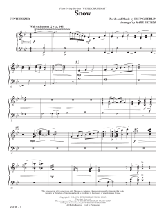 Snow von Irving Berlin (Download) 