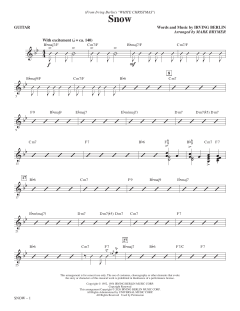 Snow von Irving Berlin (Download) 