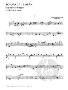 Sonata da camera von Grazyna Bacewicz 