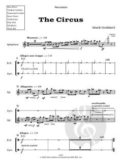 The Circus for Brass Band von Mark Goddard (Download) 