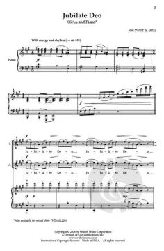 Jubilate Deo (SSAA) von Joseph Twist 
