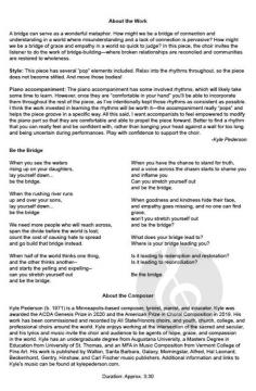 Be the Bridge (SATB) von Kyle Pederson 
