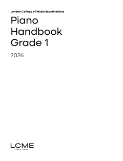 LCME Piano Handbook 2026: Grade 1 (Download) 
