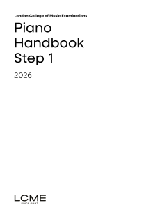 LCME Piano Handbook 2026: Step 1 (Download) 